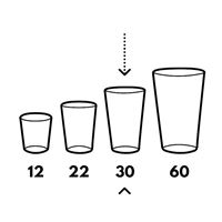 BICCHIERE IN BIOPLASTICA 30cl